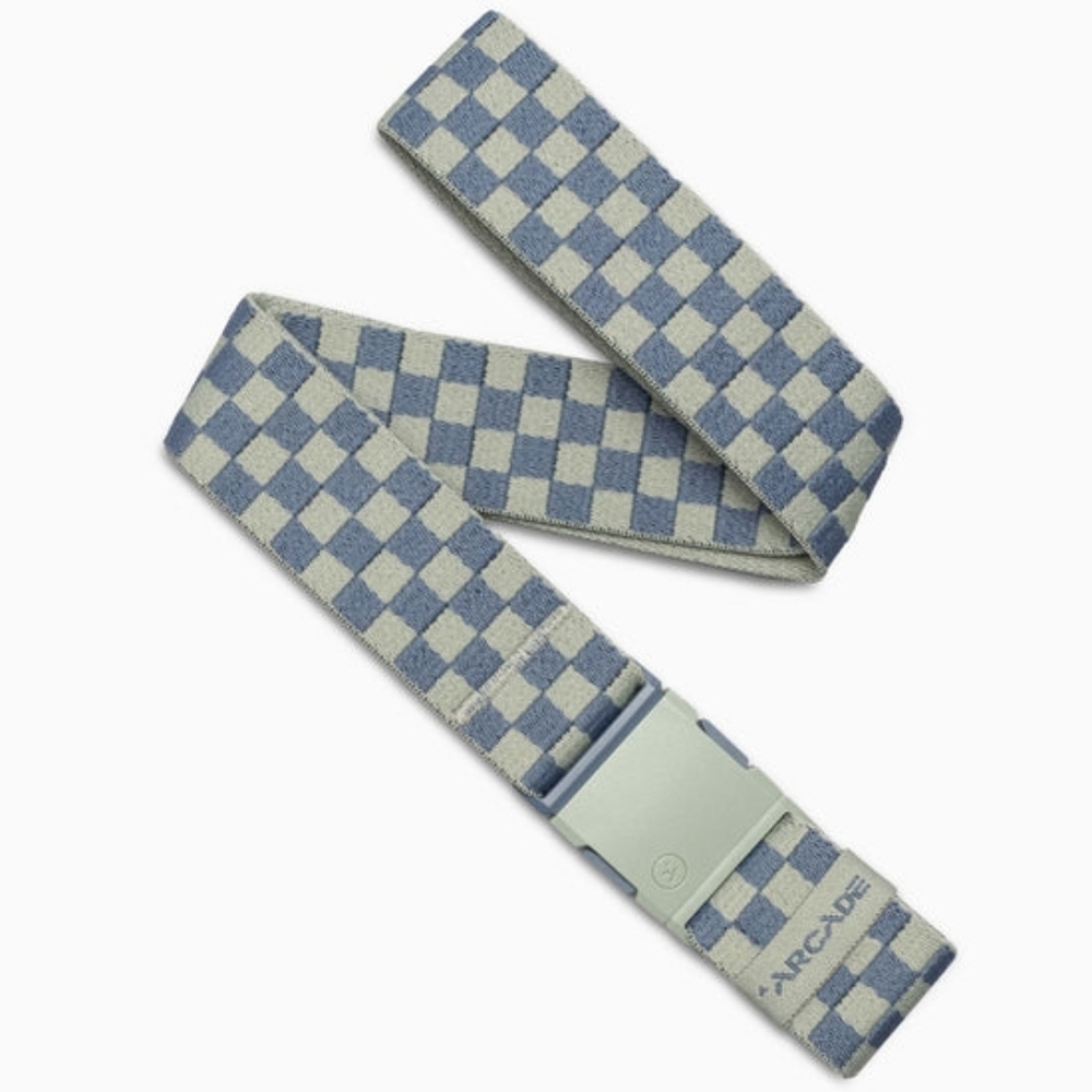 Arcade Check Sky Sage Belt